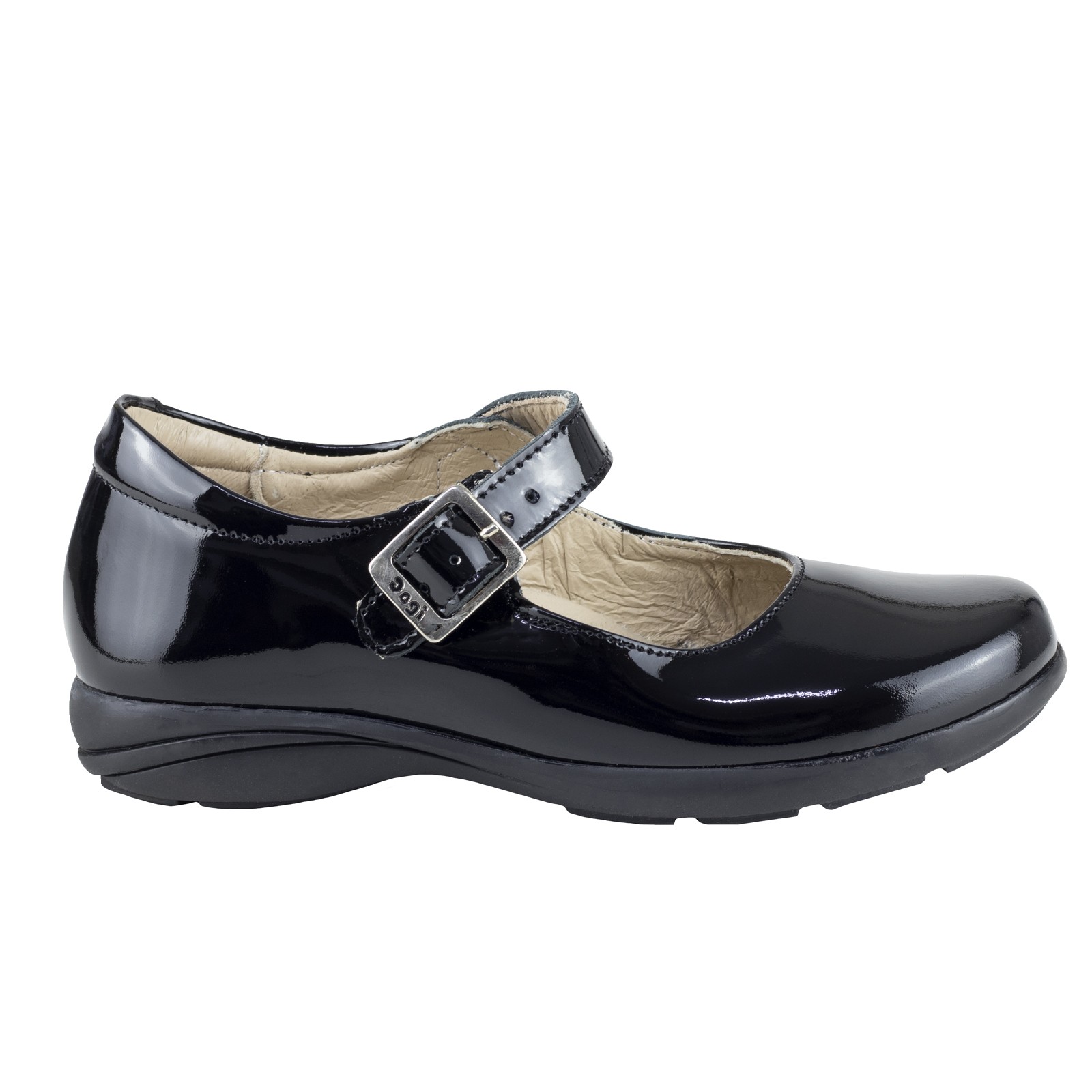 Zapatos Dogi Para Ni&ntilde;a De Charol Escolares E2516 Negro Comodo image number null