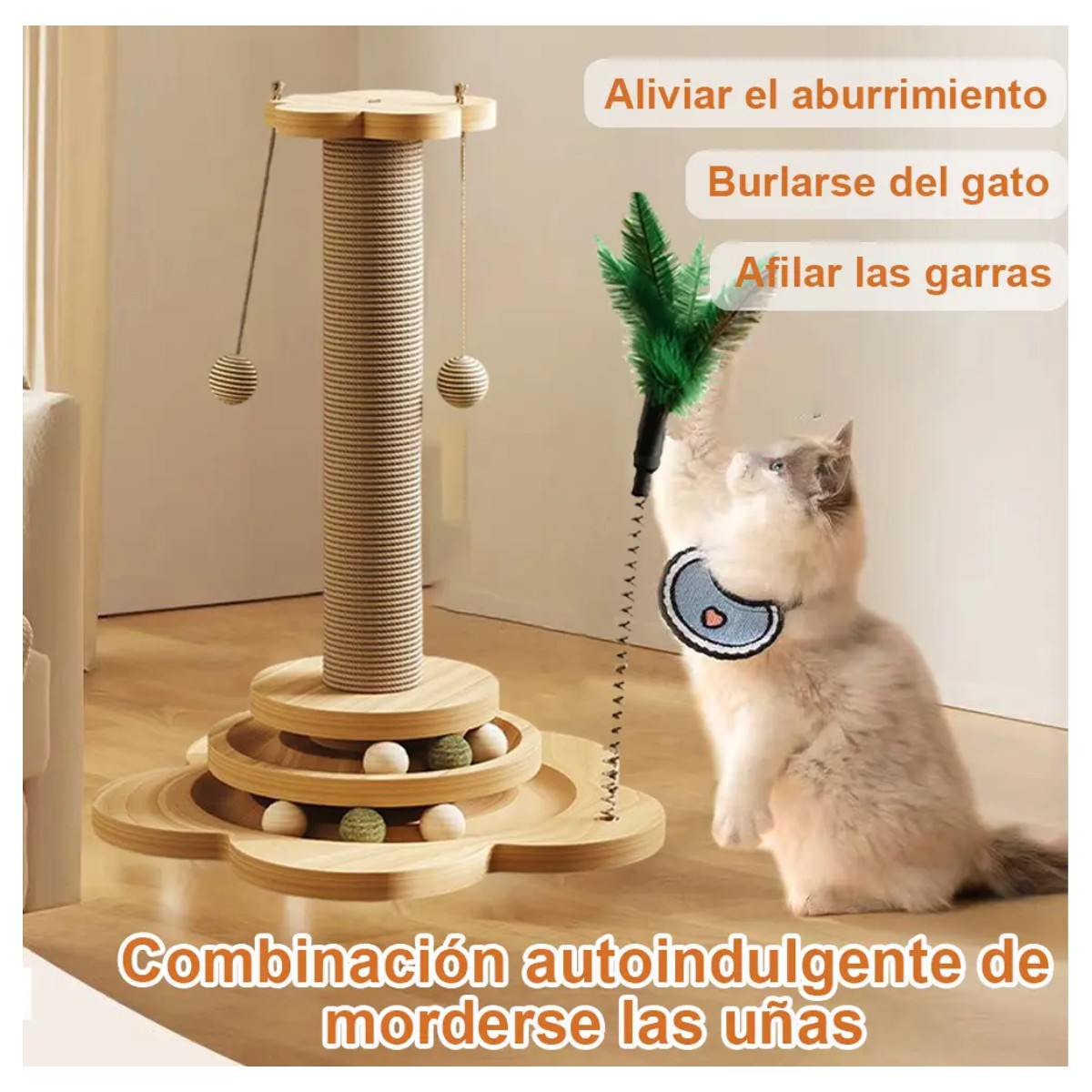 Rascador Gatos Con Sisal image number null