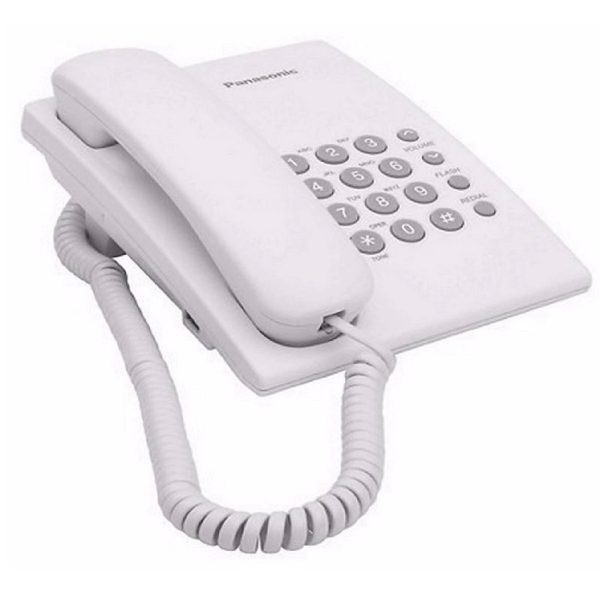 Telefono Basico Alambrico Panasonic KX-TS500MEW Blanco SYP-Y1 image number null