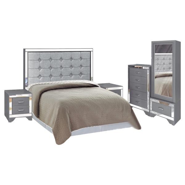 Recamara King Size Cristal Gris - Kessa image number null