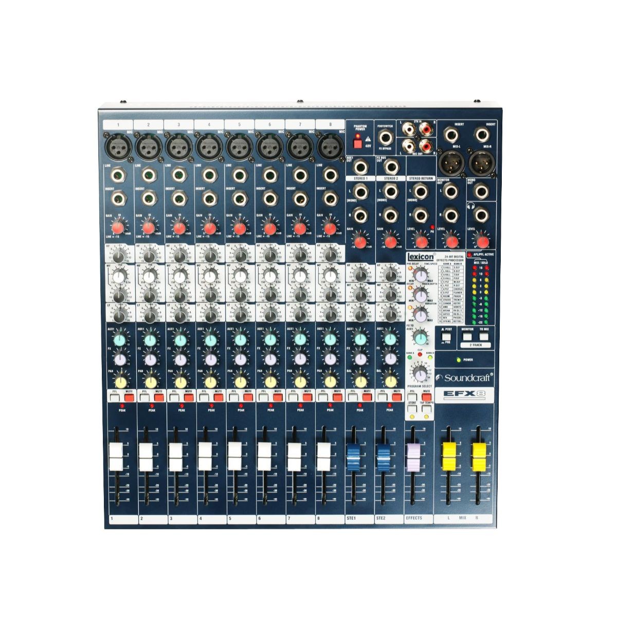 Mezclador Soundcraft EFX8 de efecto Lexicon de 8 canales de alto rendimiento image number null