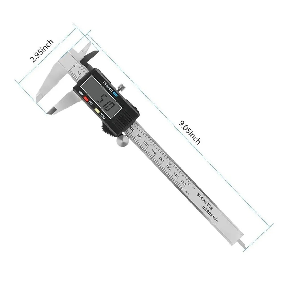 Calibrador Vernier Digital Pie De Rey 6in Precisi&oacute;n 0.01mm image number null