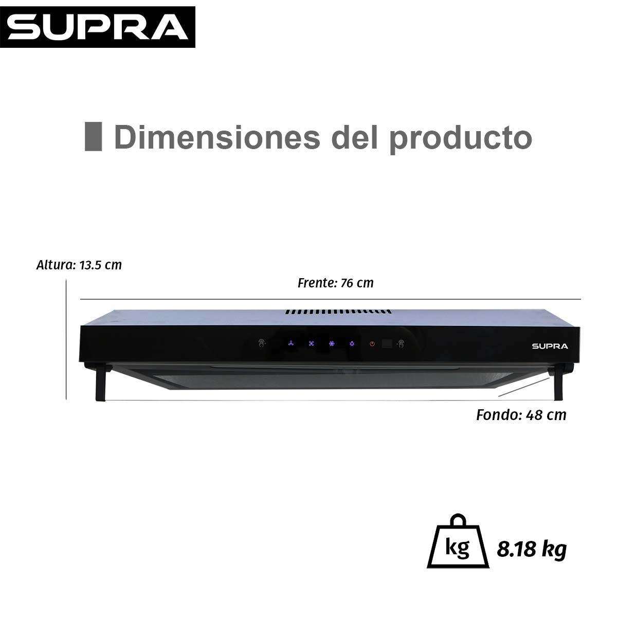 Tricombo Supra Parrilla de Gas, Campana Extractora y Horno El&eacute;ctrico GRAN PIACERE image number null