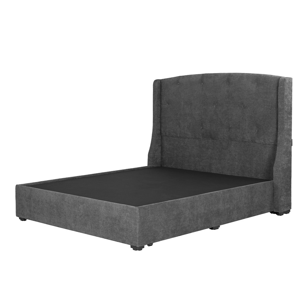 Cabecera Dicasa Zefyr Duke Dark Grey Gris Oscuro Individual + Base cama. image number null