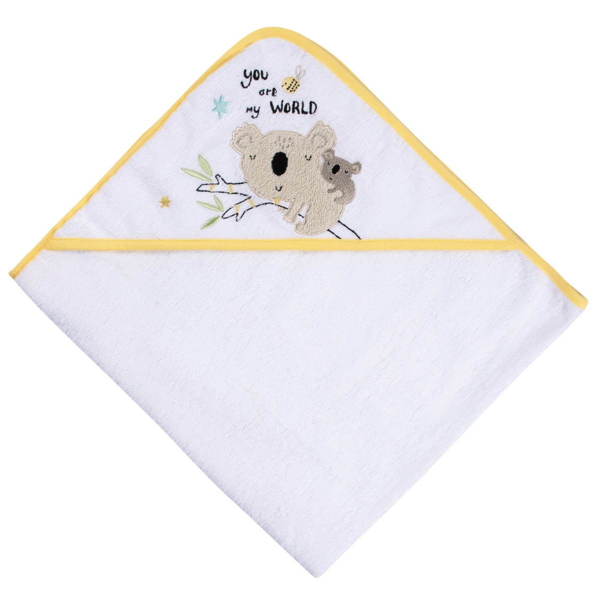 Set 2 toallas Gerber beb&eacute; capucha algod&oacute;n azul 66&times;76 cm image number null