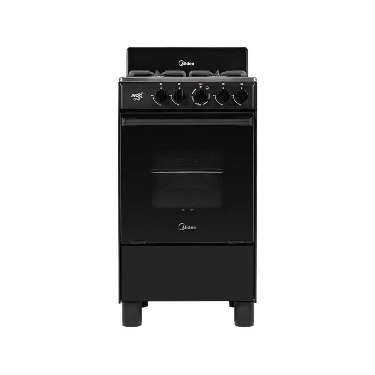 Estufa Midea MGS20FS1BAABB / MGS20FS1BABB 20"4 Quemadores / Cubierta Acero Inox Negro ORTY* ENTREGA SOLO VALIDA EN LA CD image number null