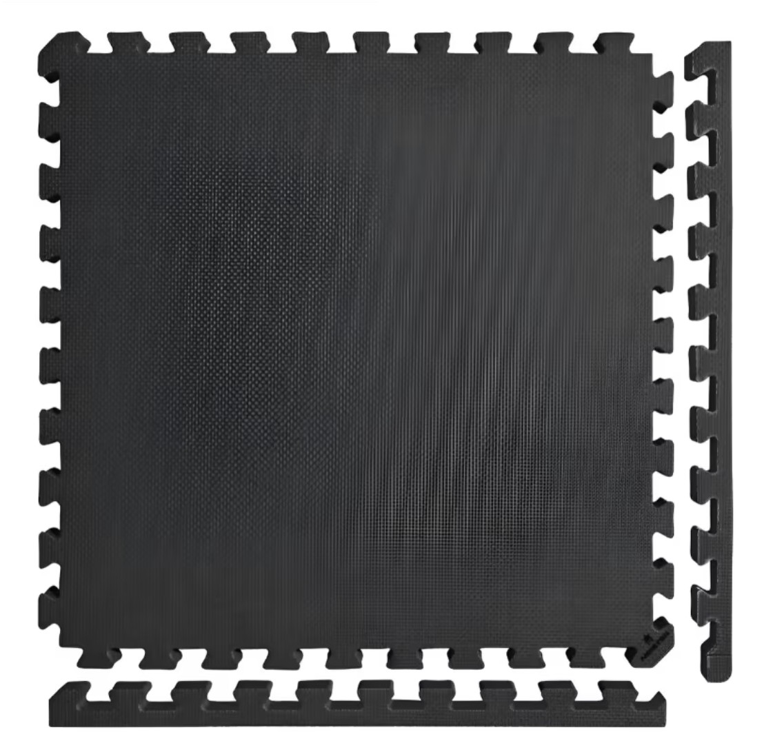 Tapete Ejercicio Gym Tapete Pesas Crossfit Multiuso Kit 4pzs Modelo Negro image number null