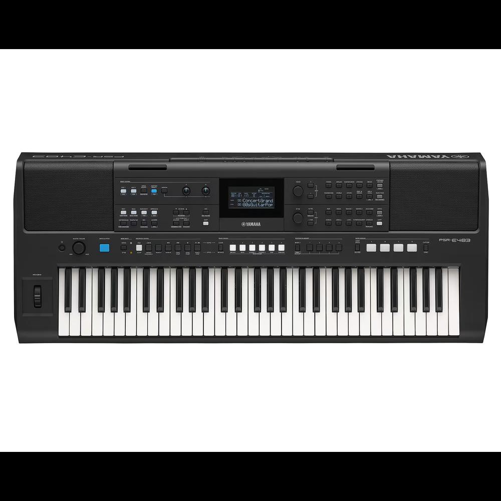 Yamaha Teclado PSRE483 Para Solista con 61 Teclas, Touch y entrada USB image number null