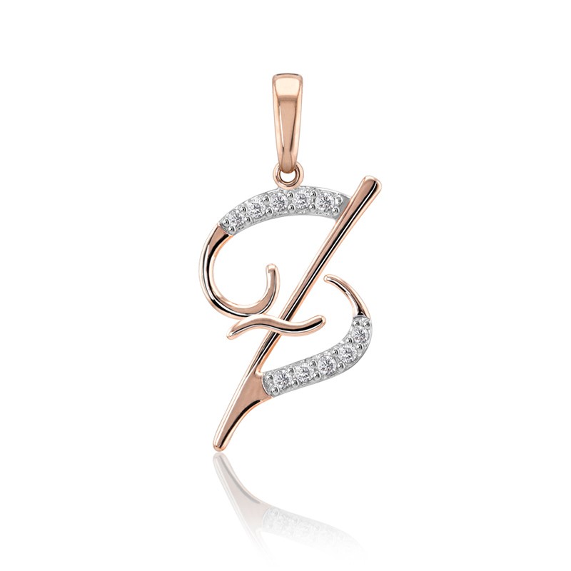 DIJE LETRA Z ORO 10K ABBA JOYAS image number null