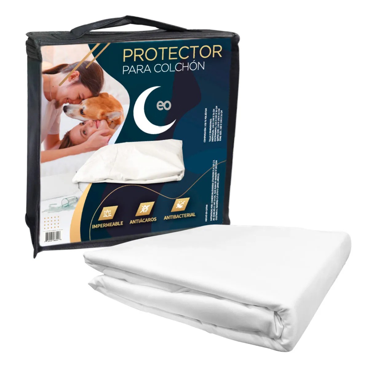 Protector Cubre Colch&oacute;n Impermeable Individual Memory Dream image number null
