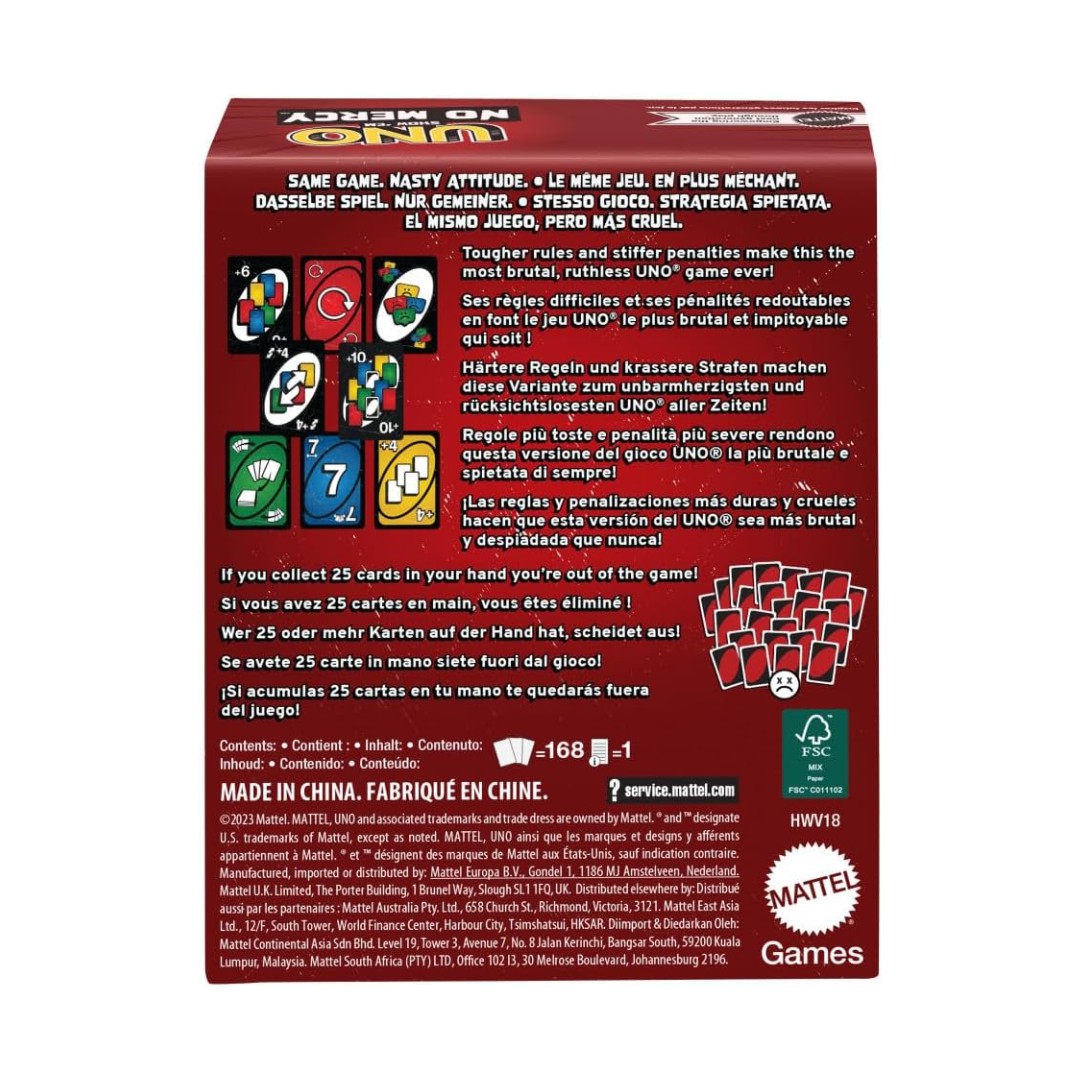 UNO No Mercy Mattel image number null