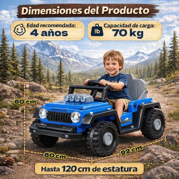 Carro Electrico Montable 2 En 1 Infantil Control Remoto 12 V Little Monkey image number null