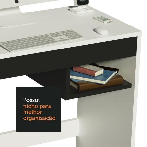 Escritorio Madesa Rubi y Librero Organizador 6908 BN image number null