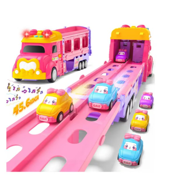 Princesa Pista De Carros 7 En 1 Color Rosa image number null