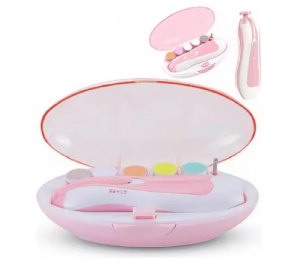 Lima De U&ntilde;as Beb&eacute; Corta&uacute;&ntilde;as Para Bebe El&eacute;ctrico Con Luz Led image number null