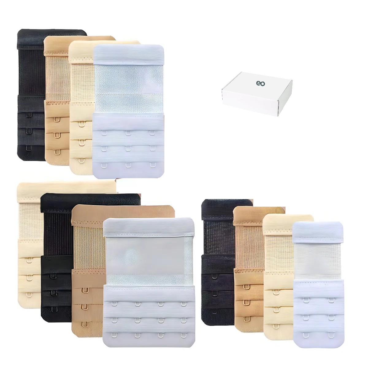 Extensiones Para Brasler Ropa Interior De Mujer 2/3/4 Ganchos, 12pcs image number null