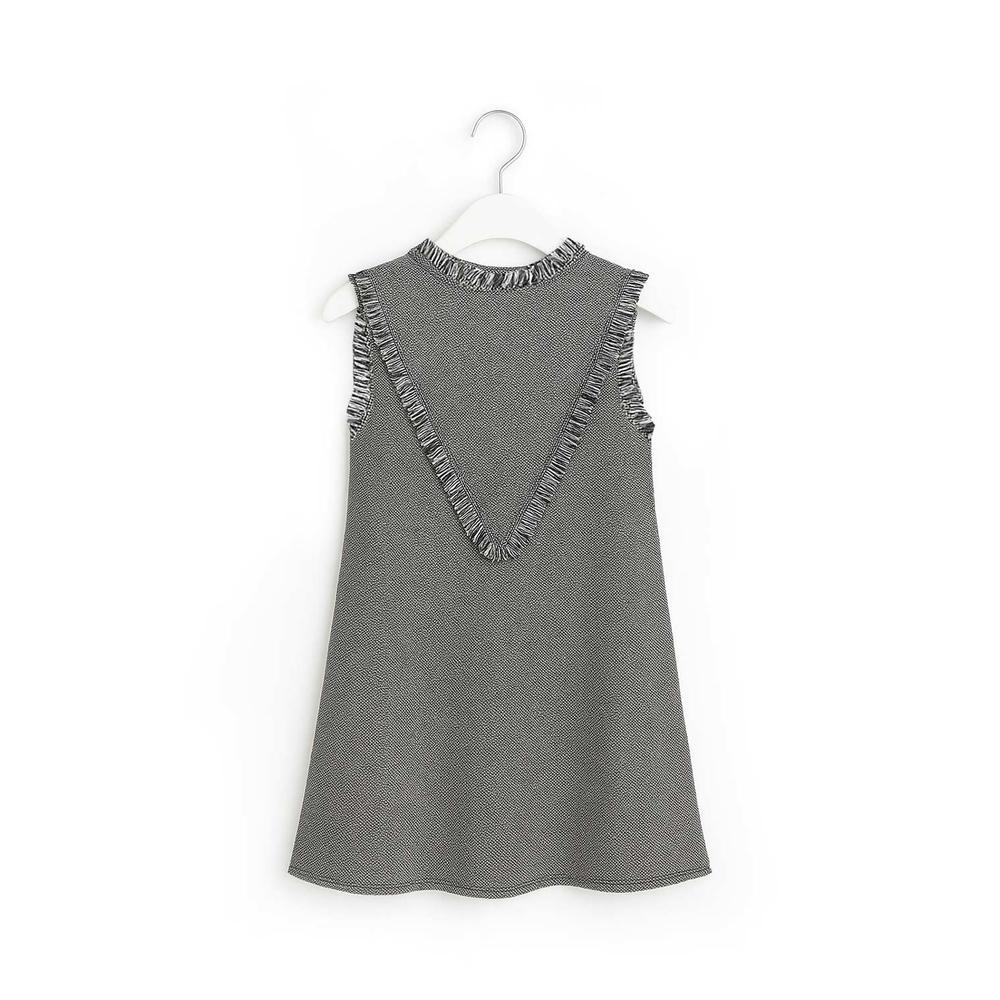Vestido de ni&ntilde;a con ribete Roman Fashion /Kids, 34639 (Gris obscuro) image number null