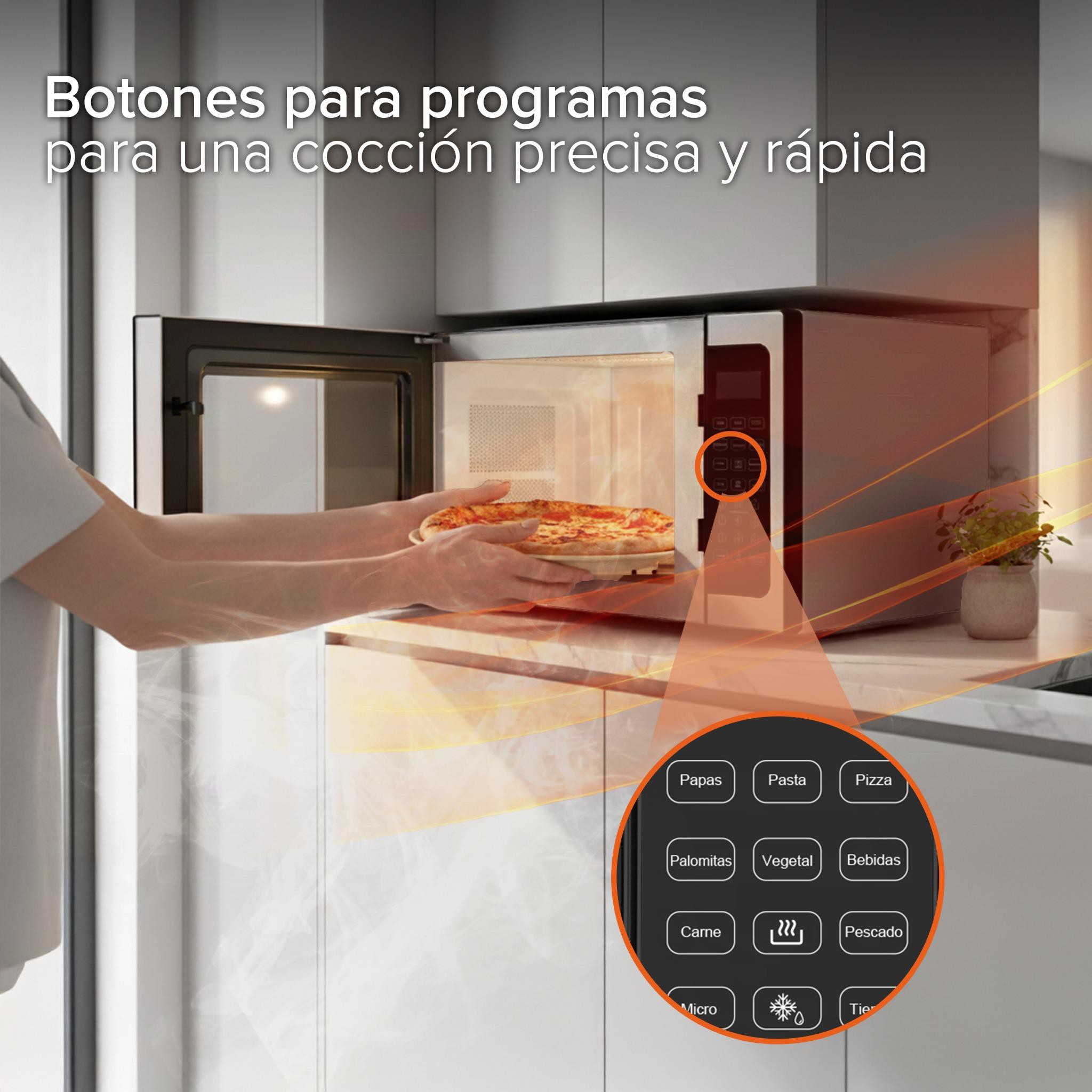 White Westinghouse Horno de Microondas 1.5 pies Display LED Plato Giratorio Funcion Descongelado image number null