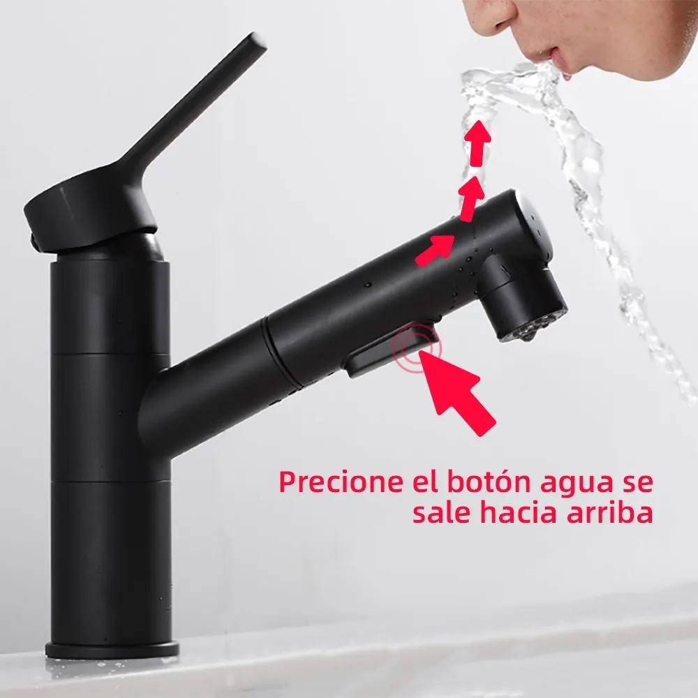 Llave Mezcladora Ba&ntilde;o Lavabo Extracci&oacute;n 3modo Agua image number null