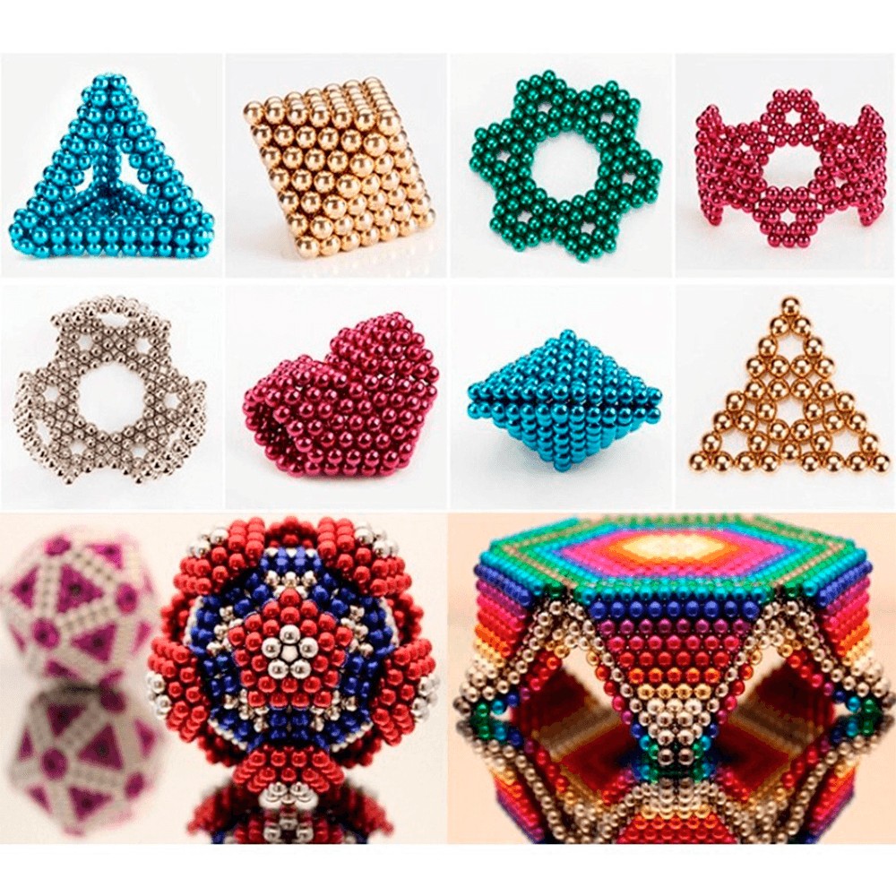 Cubo Magn&eacute;tico Magic Magnet Cube El Juguete, 216pcs 5mm. image number null