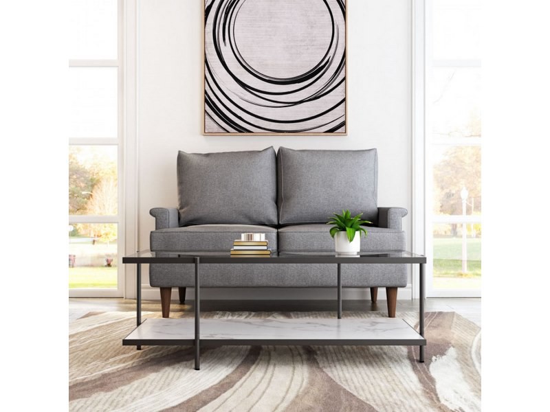 Love Seat Modelo Campbell Gris - Kessa. image number null