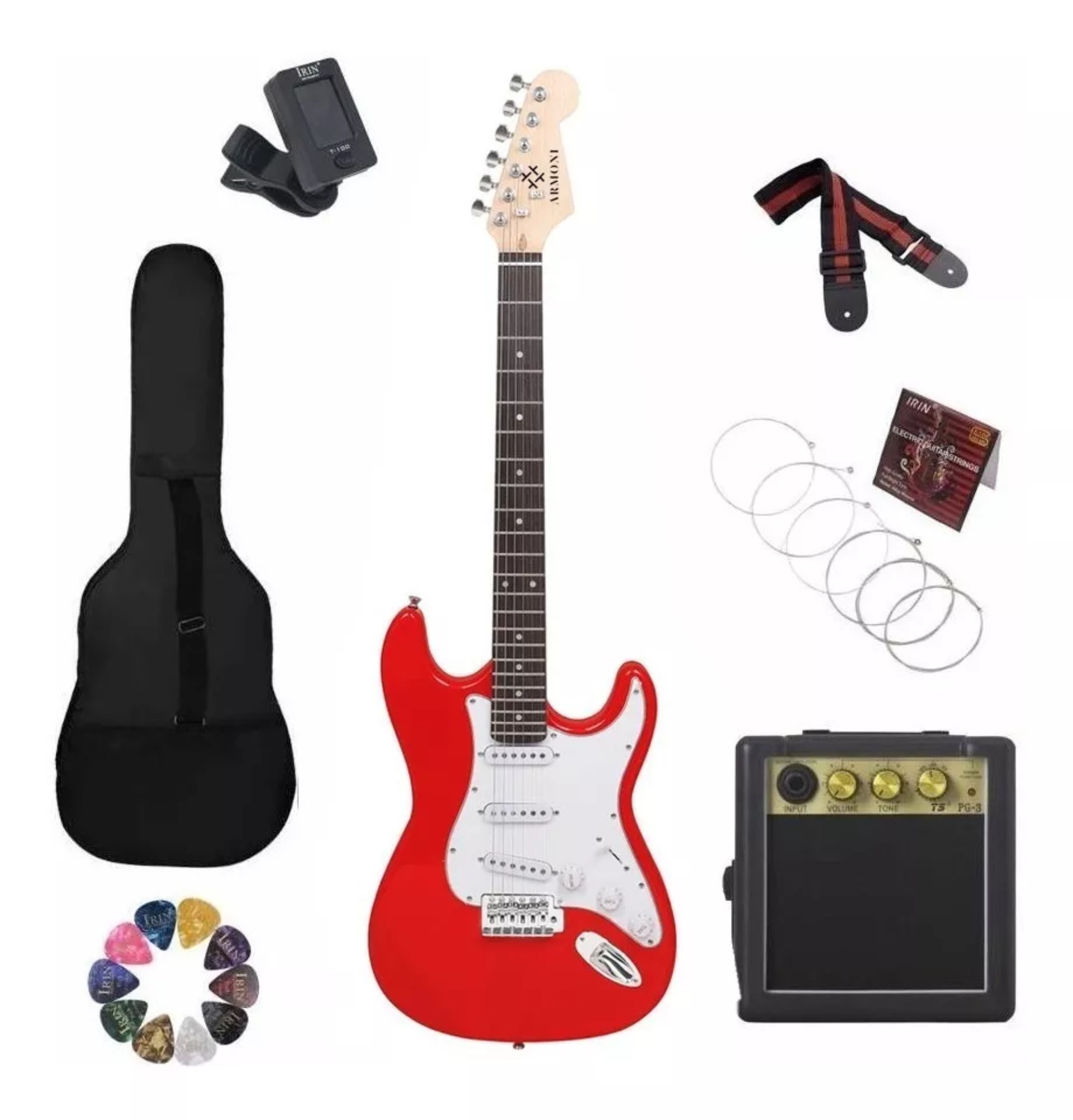 OFERTA Guitarra Electrica Paquete Amplificador Y Accesorio OFERTA image number null