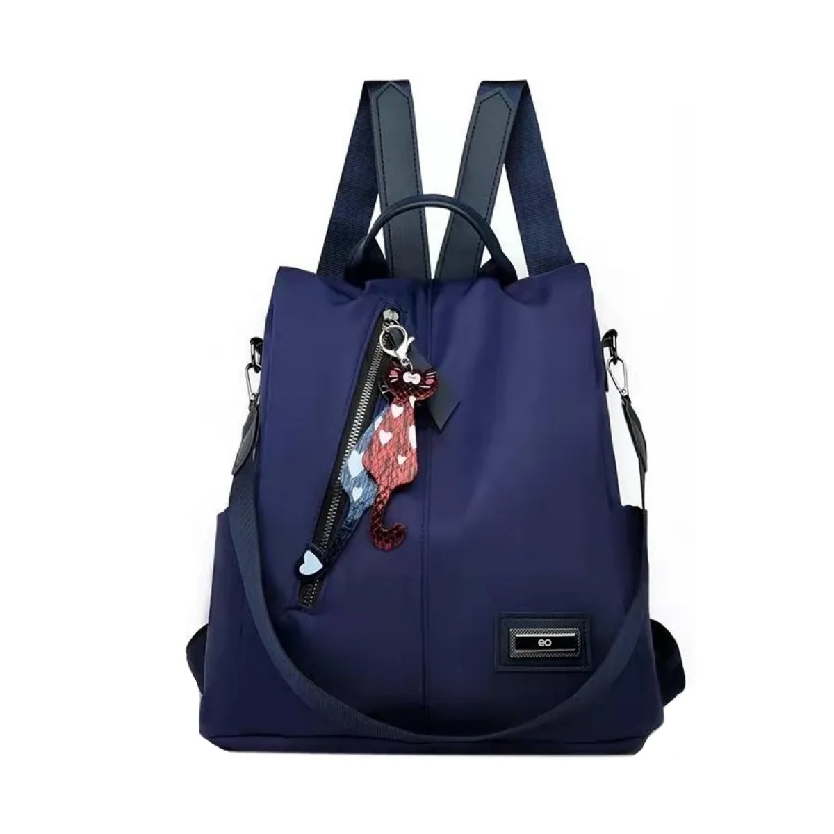 Mochila urbana color azul oscuro dise&ntilde;o liso 12L image number null