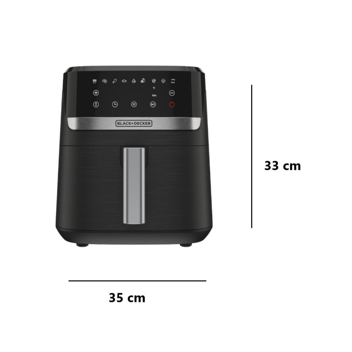 Freidora de Aire Black+Decker Purify 5.5 Litros Negra AFBD62-1BDLA image number null