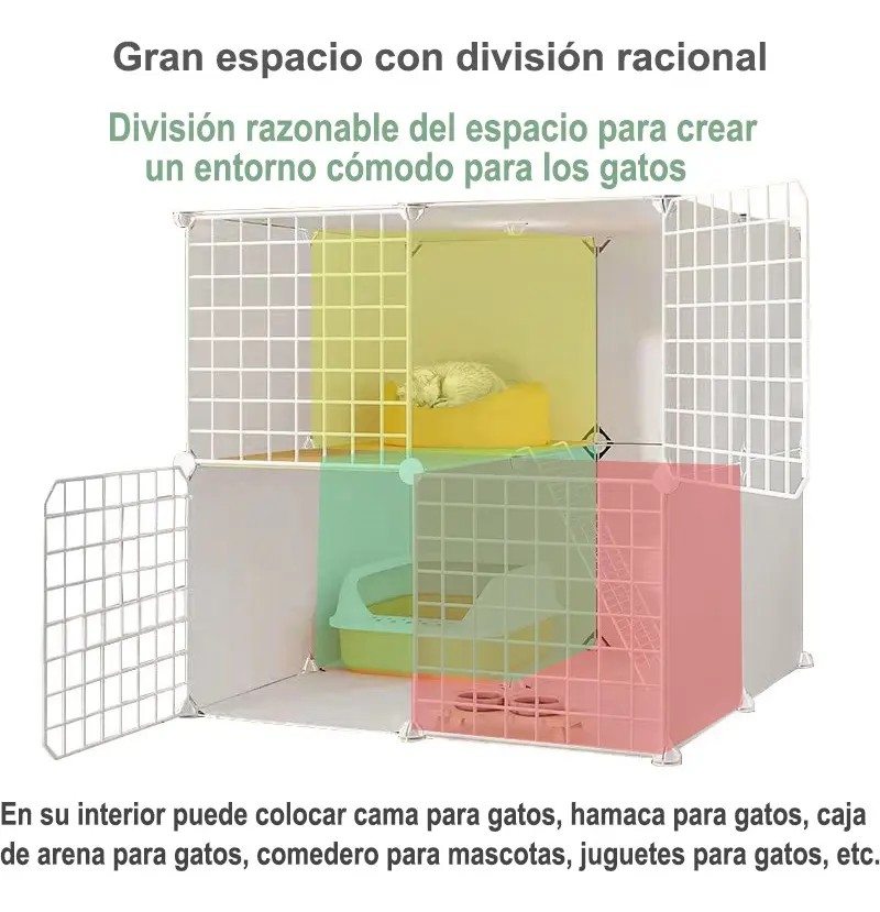 Jaulas Y Casas Combinada Grande Para Gatos De Interior image number null