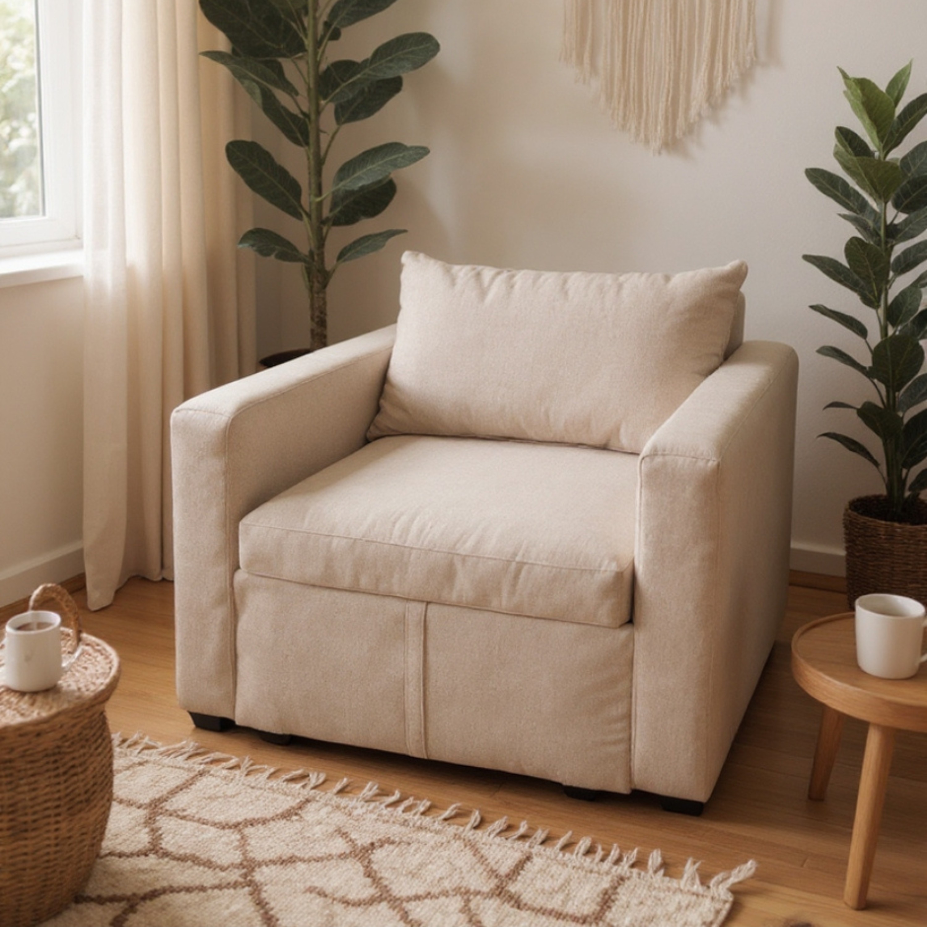 Sof&aacute; Cama Easy Living Oversize Newport Beige image number null