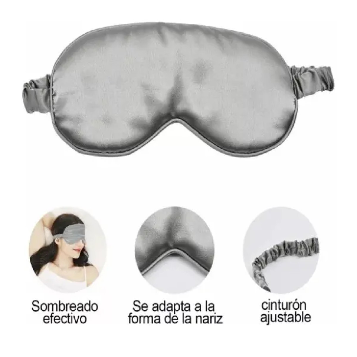 Set 4 Antifaces De Seda De Doble Capa Para Facilitar El Sue&ntilde;o 4 Colores image number null