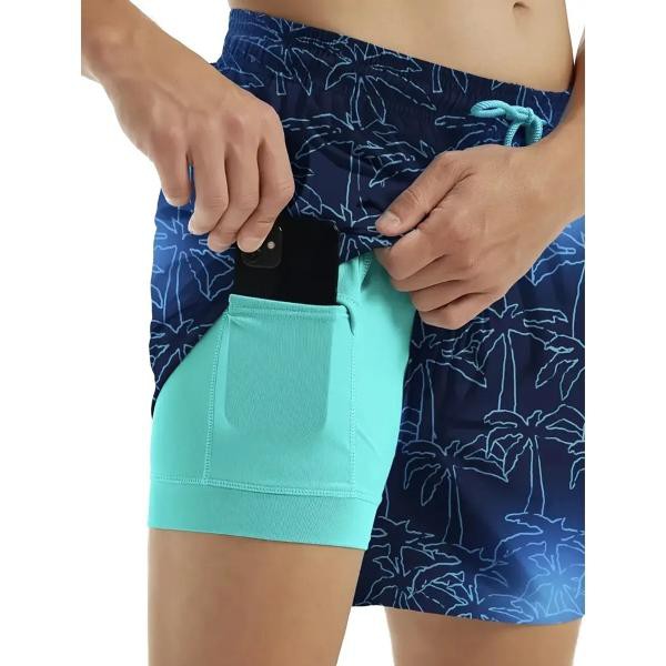 Traje De Ba&ntilde;o Para Hombre Playa Short Rapido Secado Mod A6 Talla XL image number null