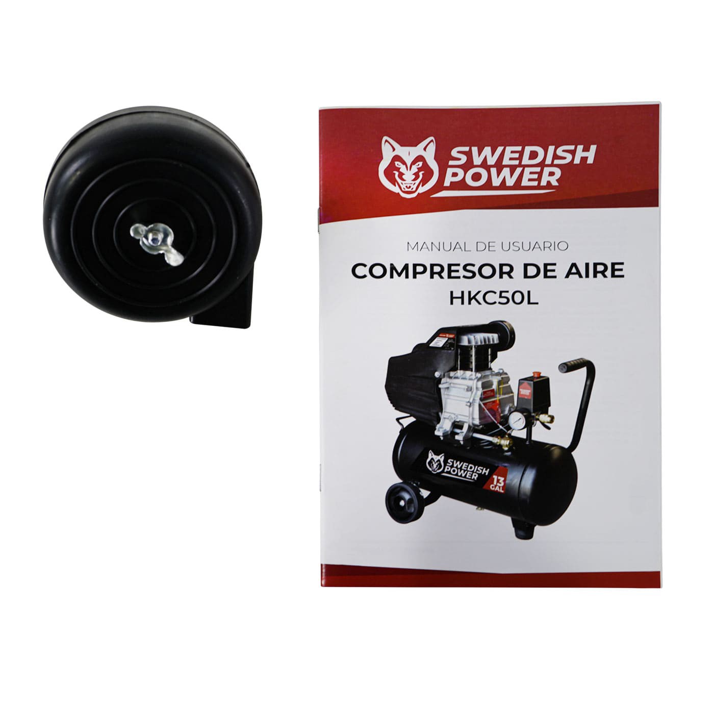 Compresor De Aire El&eacute;ctrico Swedish Husky Power 50 Litros 3.5 Hp - HKC50L image number null