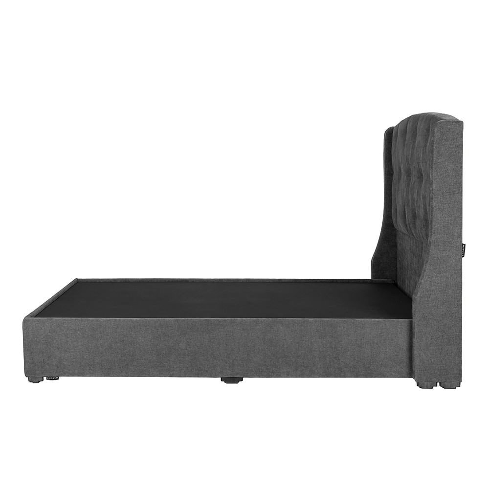 Cabecera Dicasa Zefyr Duke Dark Grey Gris Oscuro Individual + Base cama. image number null