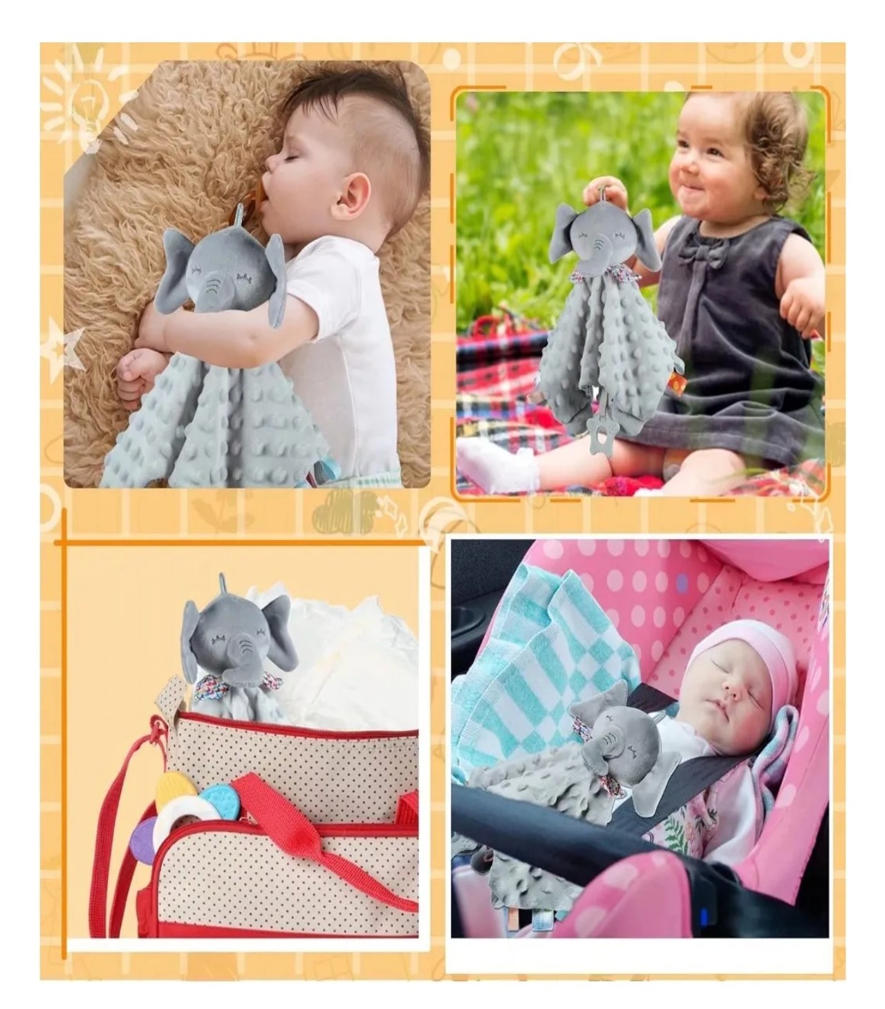 Manta De Apego Peluche Gris image number null
