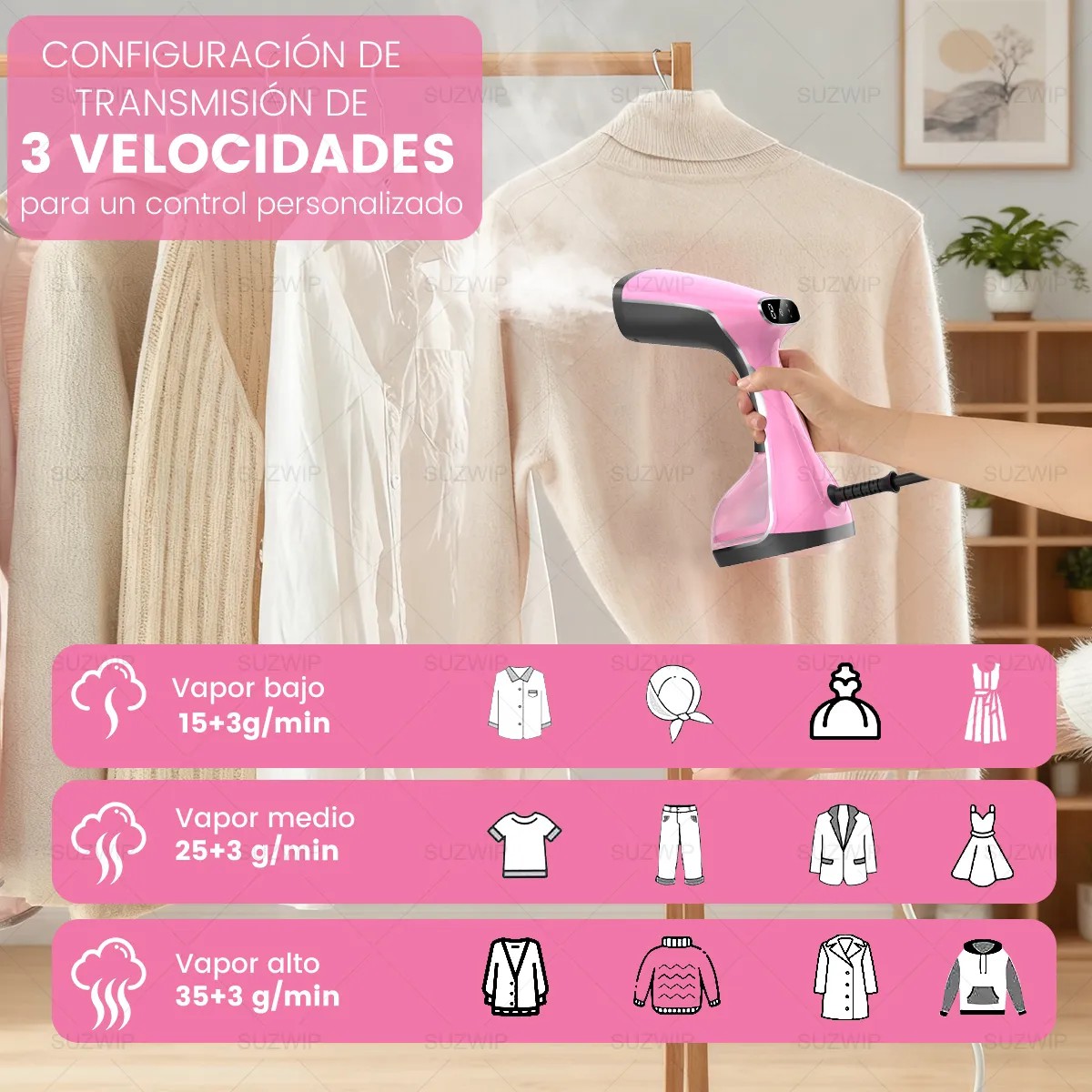 Plancha De Vapor Port&aacute;til De Mano,Calentamiento r&aacute;pido de 20 segundos con tanque de 320 ml,plancha de vapor, image number null
