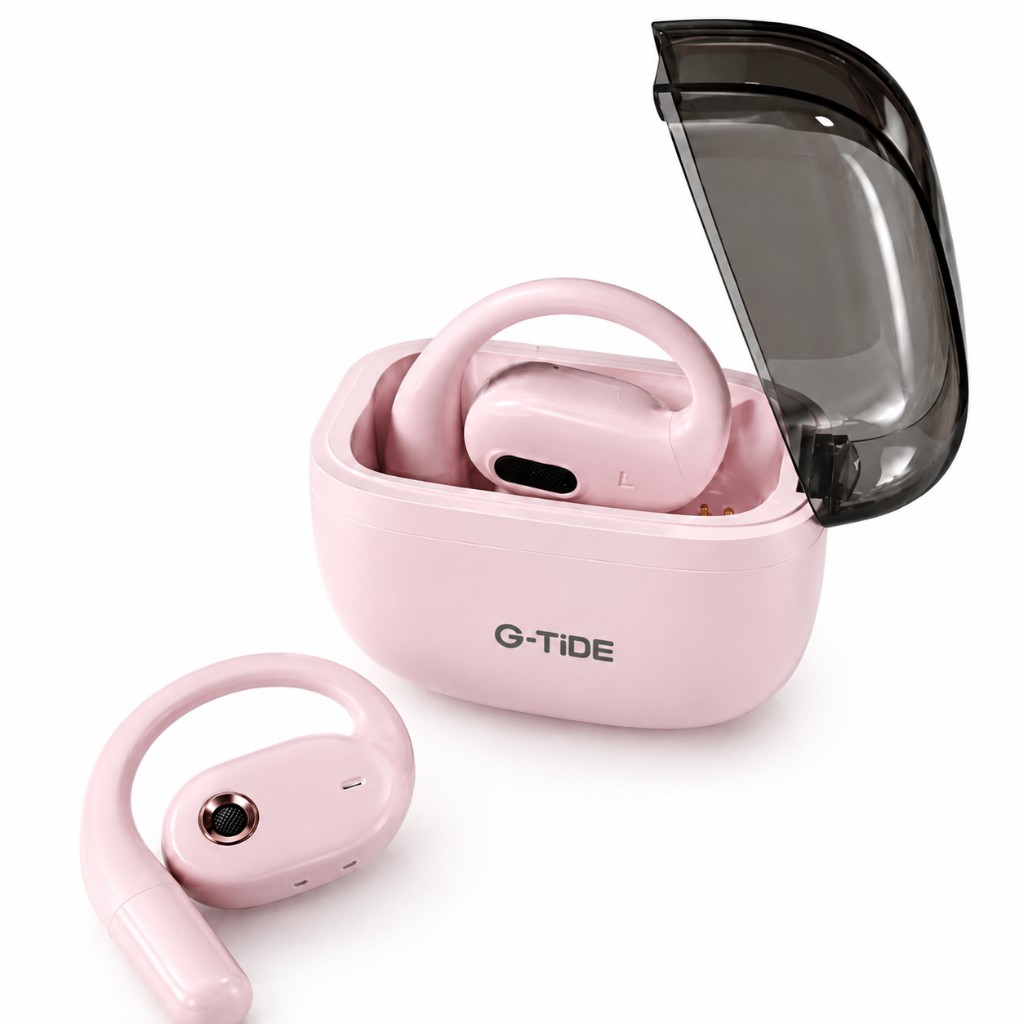 SMARTWATCH FUTUREM DW01 (DORADO) + AUDIFONOS G-TIDE OWS 8 (ROSA) image number null