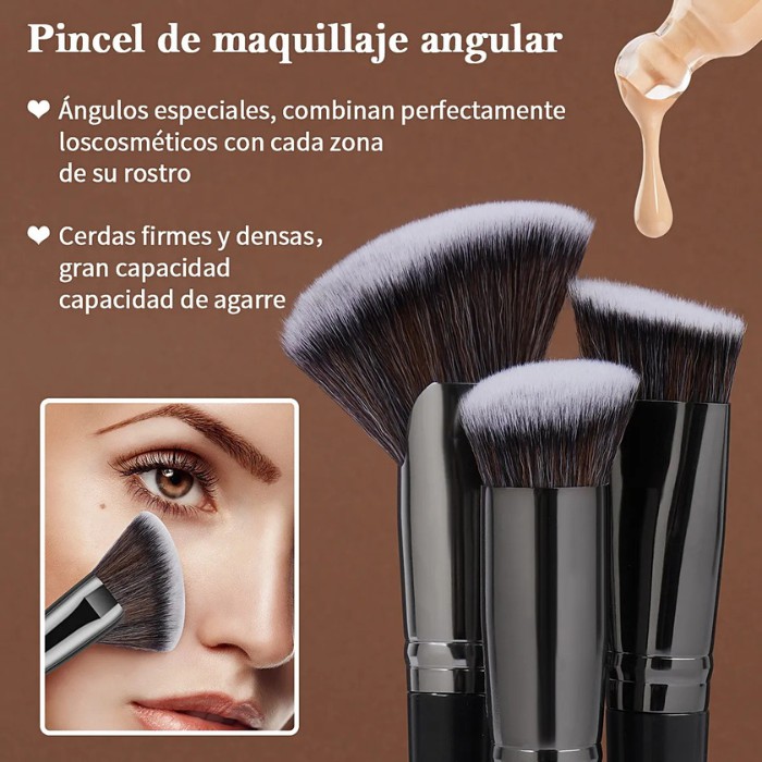 Set de 25 Brochas de Maquillaje Profesionales con Caja, Kit Kabuki para Base, Rostro y Ojos, Premium image number null
