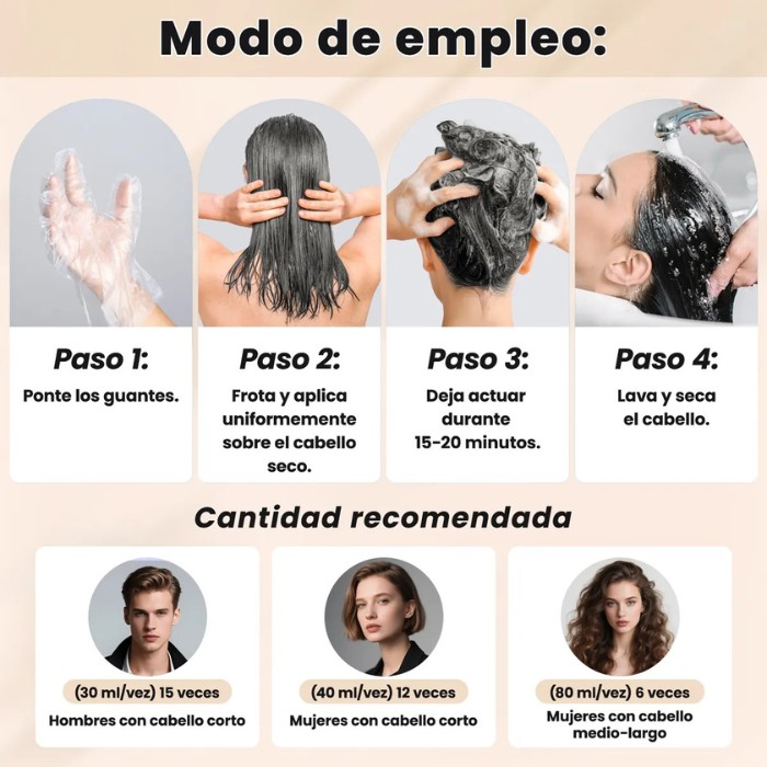 Shampoo Tinte Cubre Canas 500ml Natural Jengibre Hair Dye image number null