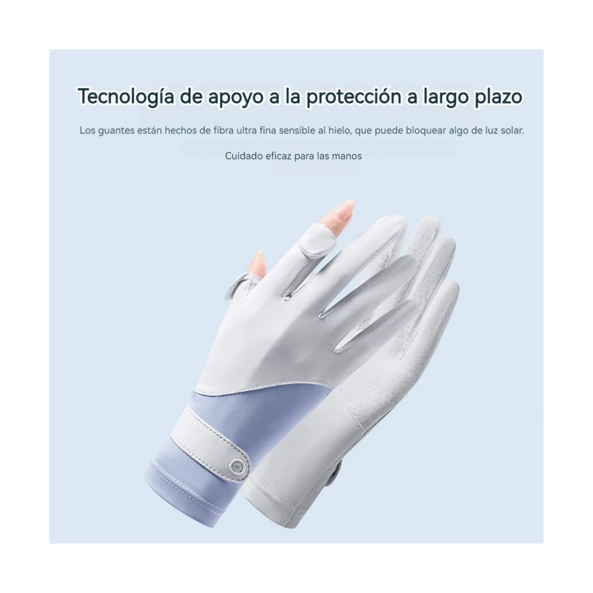 Antideslizante, Guantes De Pantalla T&aacute;ctil Protecci&oacute;n Solar, Gris image number null