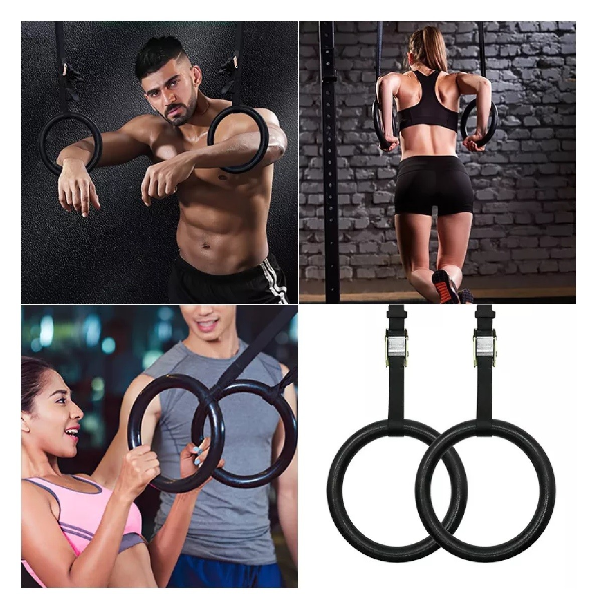 Gimnasia Bandas De Suspensi&oacute;n De Hasta 450 Kg Abs Anillos image number null