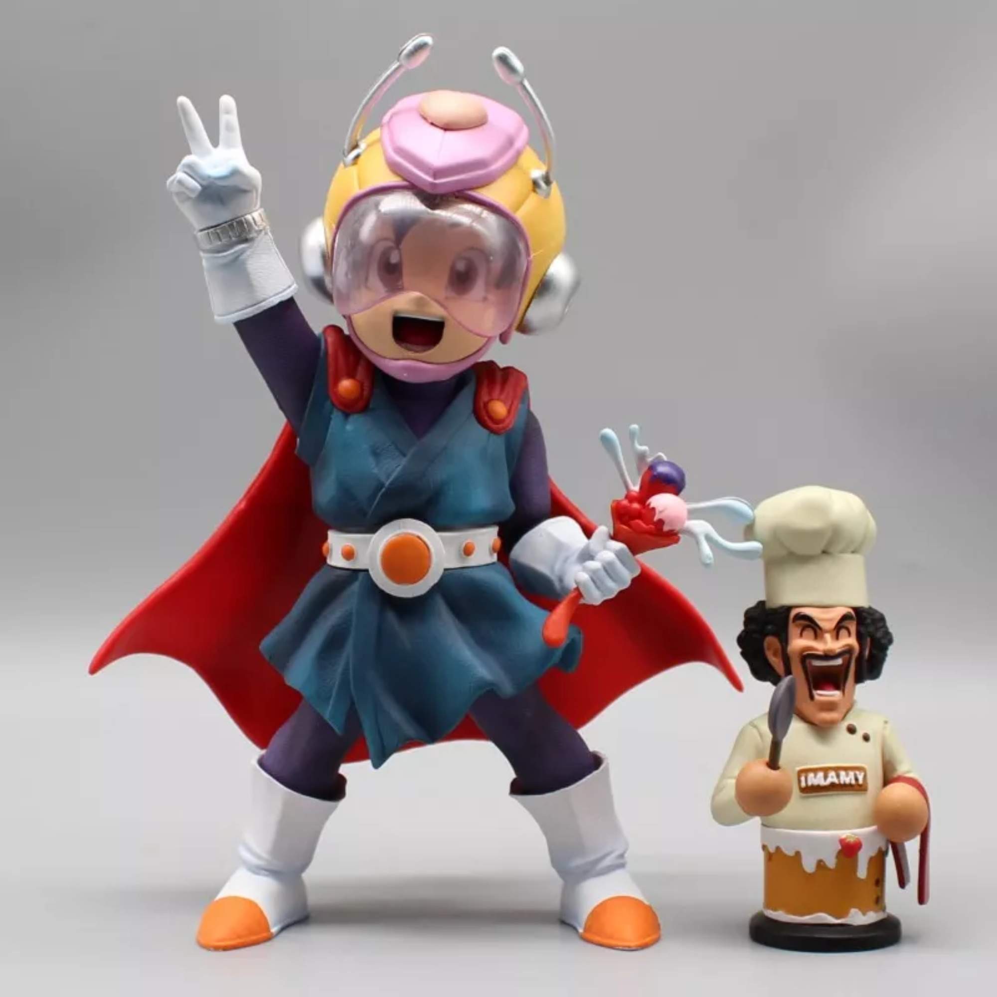 Figura Videl Gran Sayaman 2 Mr Satan Dragon Ball Z 20cm Set de Figuras de Accion Juguete Coleccionable Videl & Mr. Satan Dragon Ball Z image number null