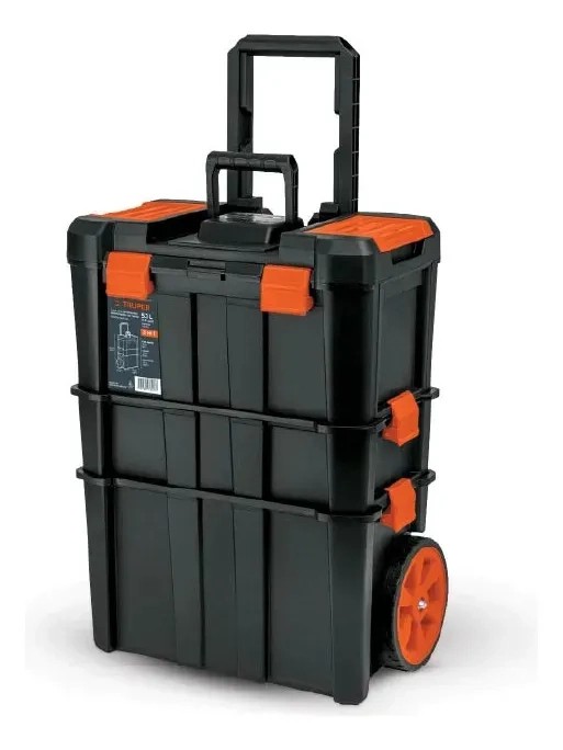 Caja Para Herramientas 19 X25 3 En 1 Desmontable Truper CHP-1925R Color Negro image number null
