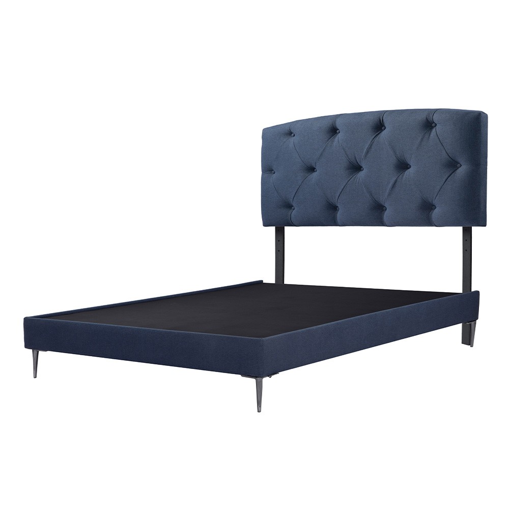 Cabecera Queen Size Dicasa Sigma Azul+Base Cama Slim image number null