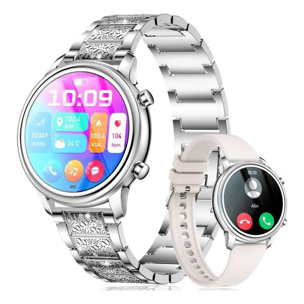 Reloj inteligente Mujer Deporte Llamada Blanco image number null