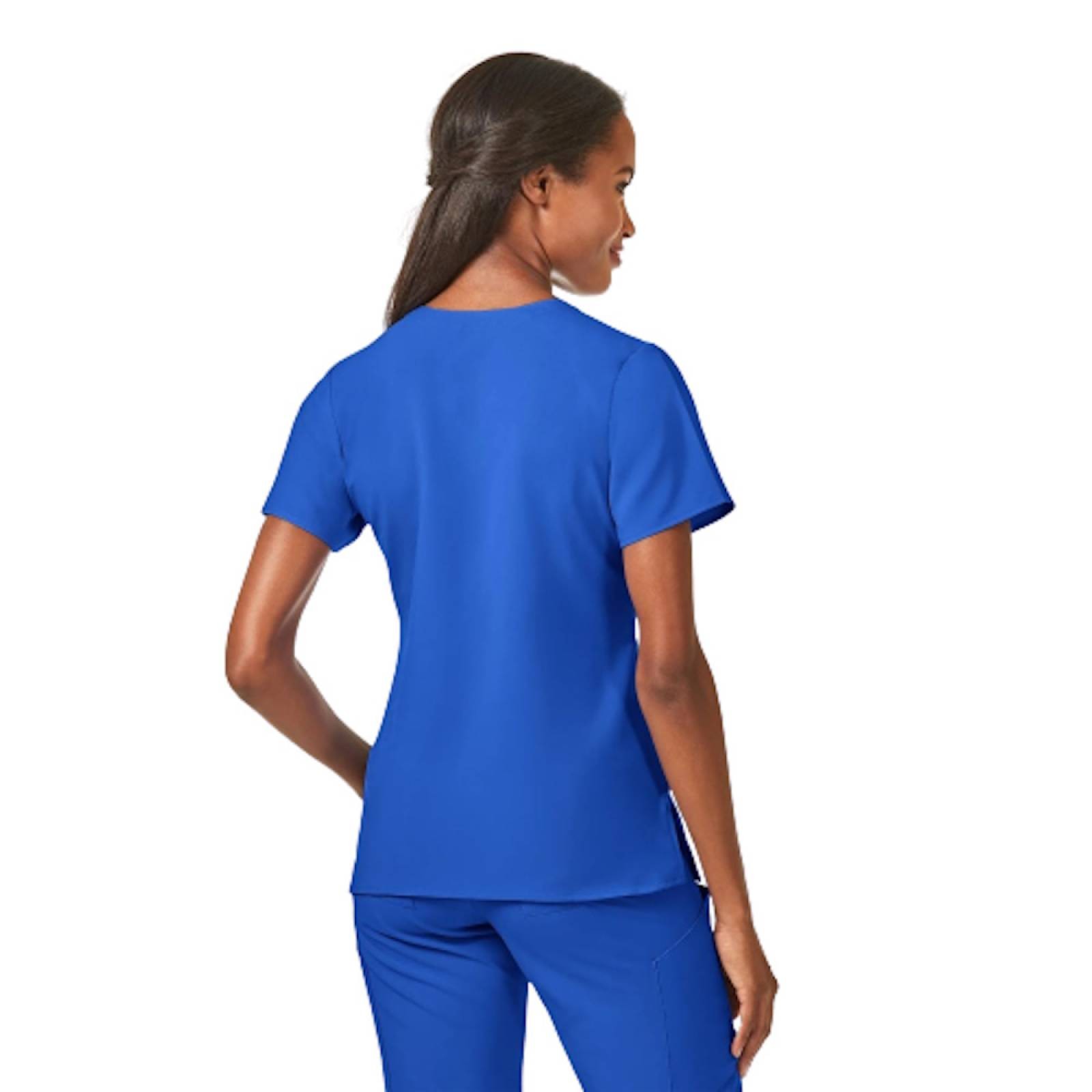 Filipina Cuello V Estilizada P/Mujer Azul Talla 2XS WonderWink image number null