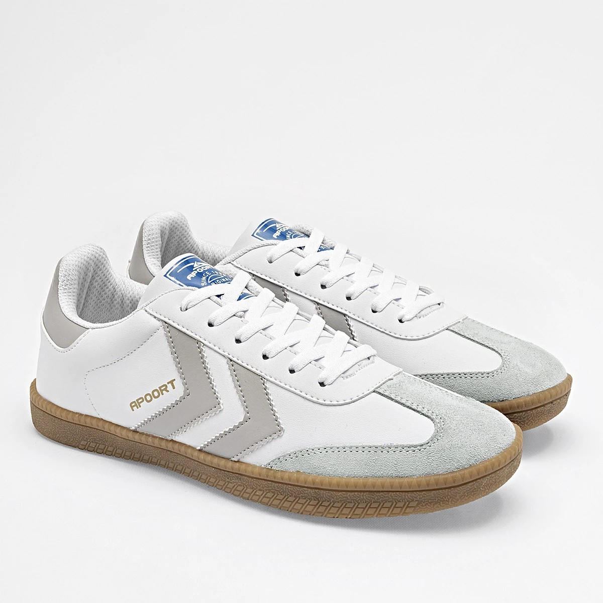 TENIS URBANO Apoort JOVEN EN COLOR BLANCO GRIS A011 image number null