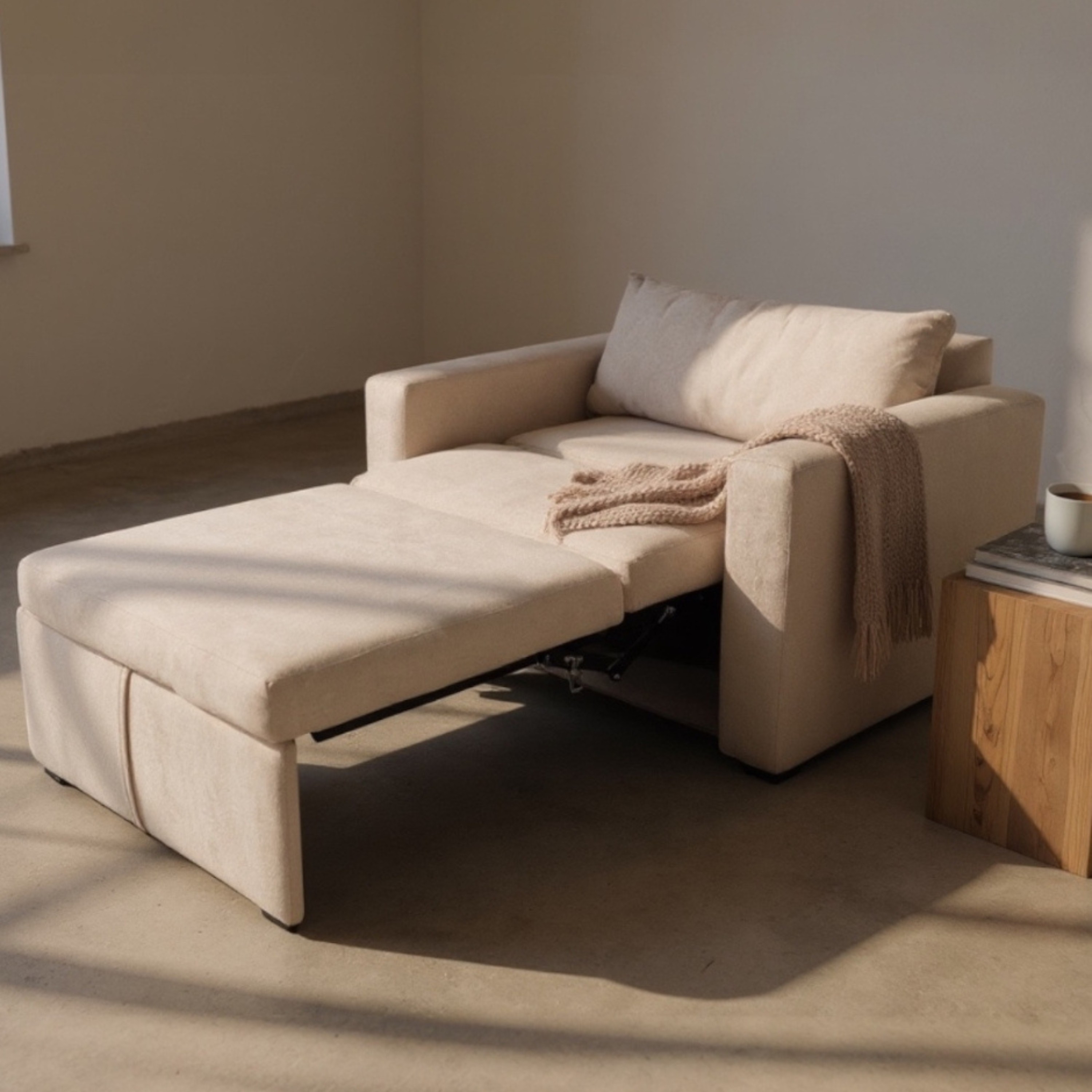 Sof&aacute; Cama Easy Living Oversize Newport Beige image number null