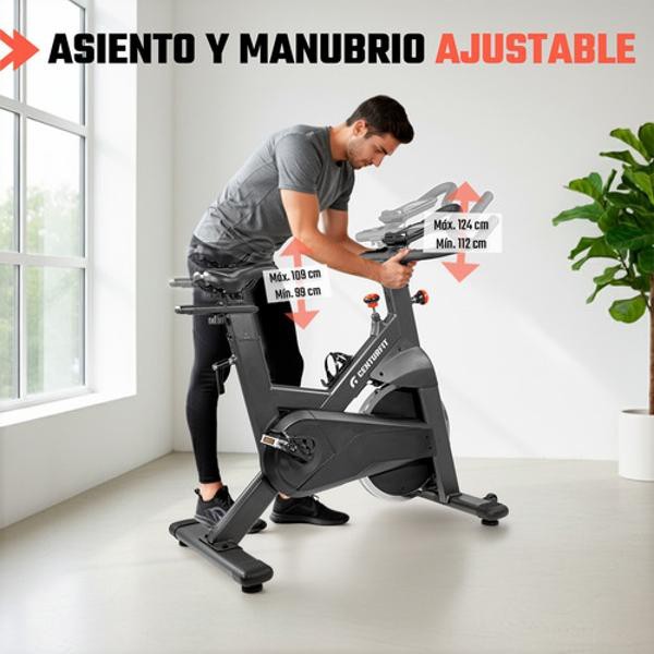Bicicleta Spinning Fija Estatica Ejercicio Monitor Cardiaco Centurfit image number null