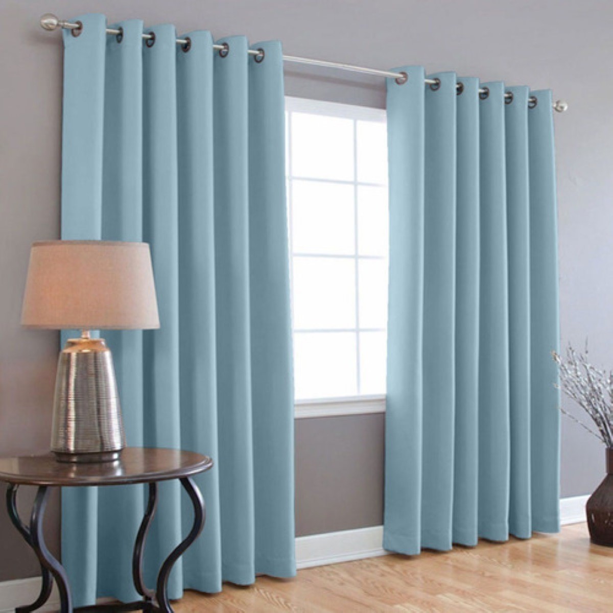 Cortinas Blackout 275cm Ancho X 215cm De Largo En 2 Paneles AZUL CIELO image number null